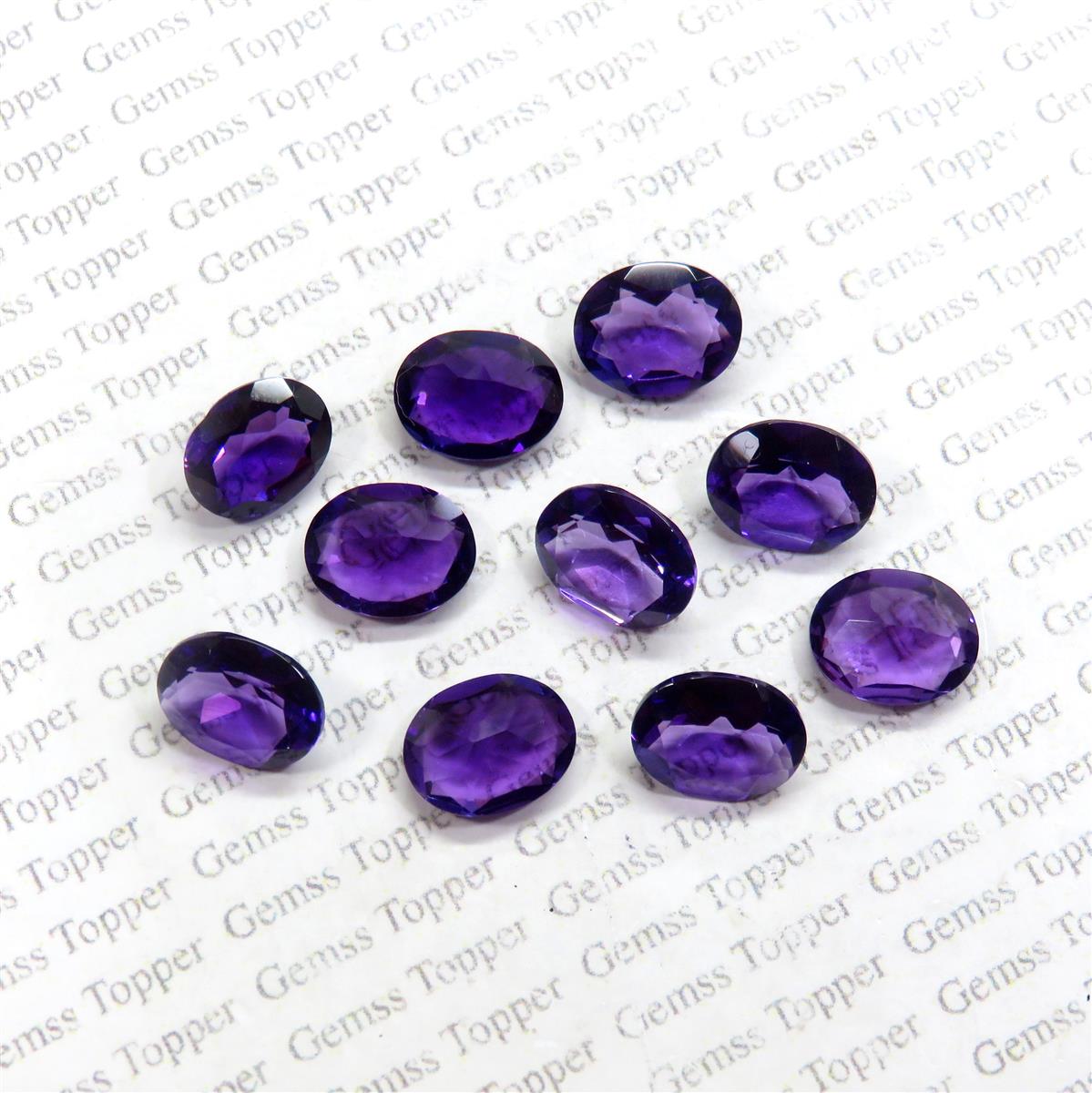 Amethyst 8x10 mm Oval Faceted